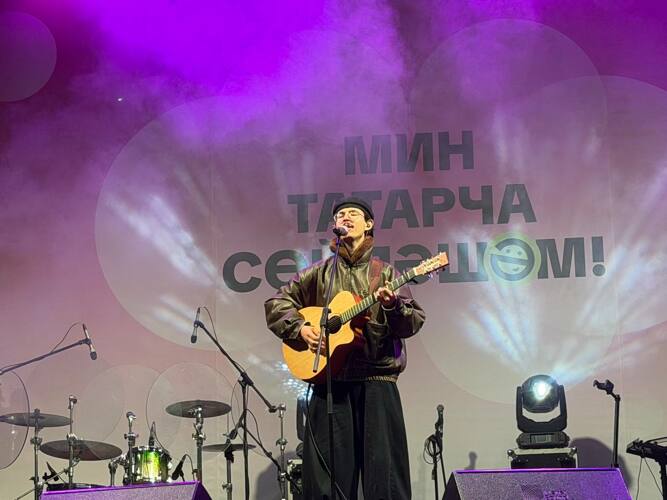 Музыкант из Уфы Айдар Исхаков исполнил песни на башкирском языке