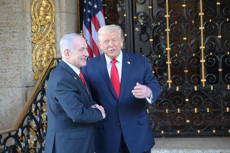 Биньямин Нетаньяху и Дональд Трамп