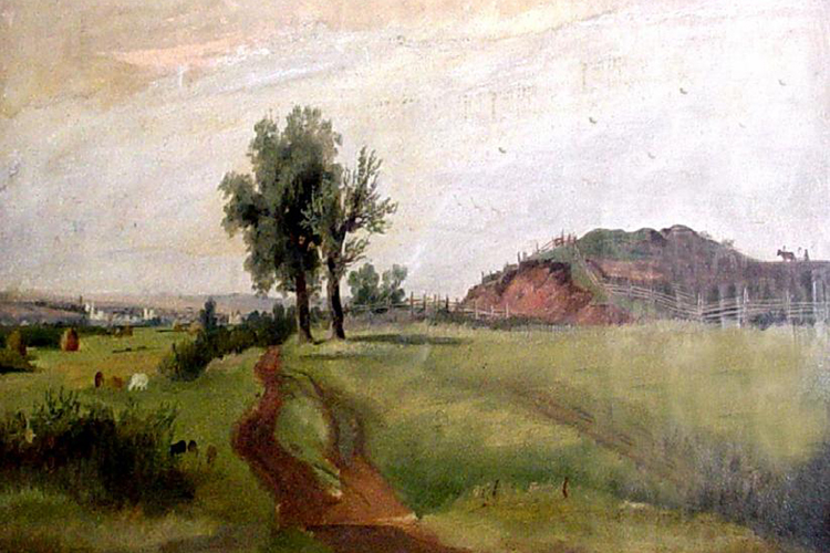 «Вид на Ананьинский могильник близ Елабуги» (И. И. Шишкин, 1861)
