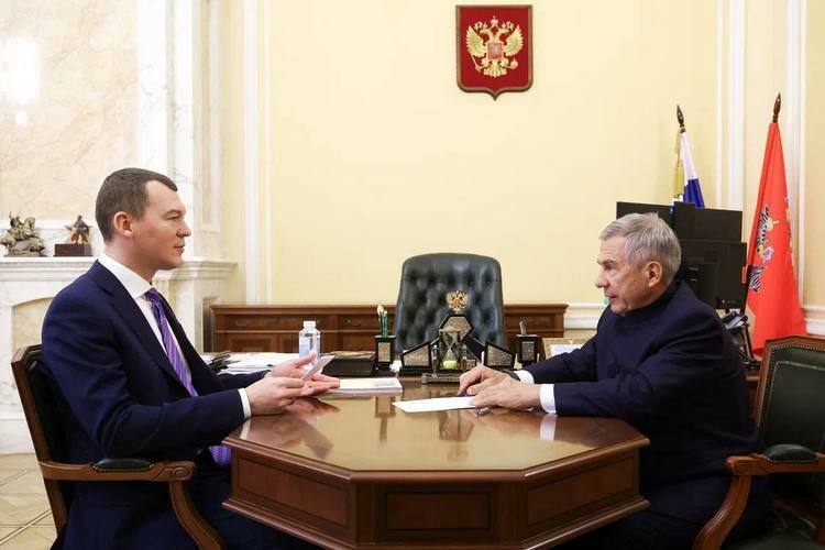 Встреча Минниханова и Дегтярева в декабре 2025 года. Тогда было первое обсуждение Игр-2028