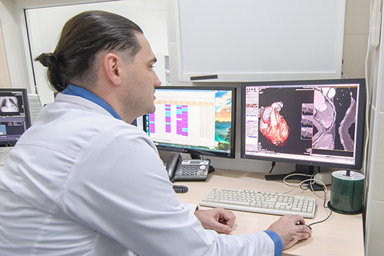 «Компьютерная томография коронарных сосудов максимально информативна и является первым методом выбора у пациентов перенёсших аортокоронарное шунтирование, при возврате симптомов»