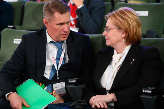 Произошла рокировочка между Скворцовой и Мурашко — вчера стало известно, что их поменяли местами
