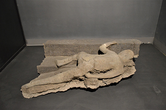 Одна из жертв вулканического извержения в Помпеях