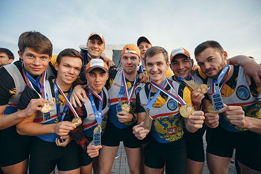 Сборная Поволжской академии спорта по академической гребле стала чемпионом сезона 2019 года Студенческой гребной лиги