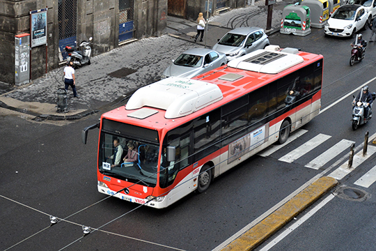 Автобус – основной вид городского транспорта в Неаполе
