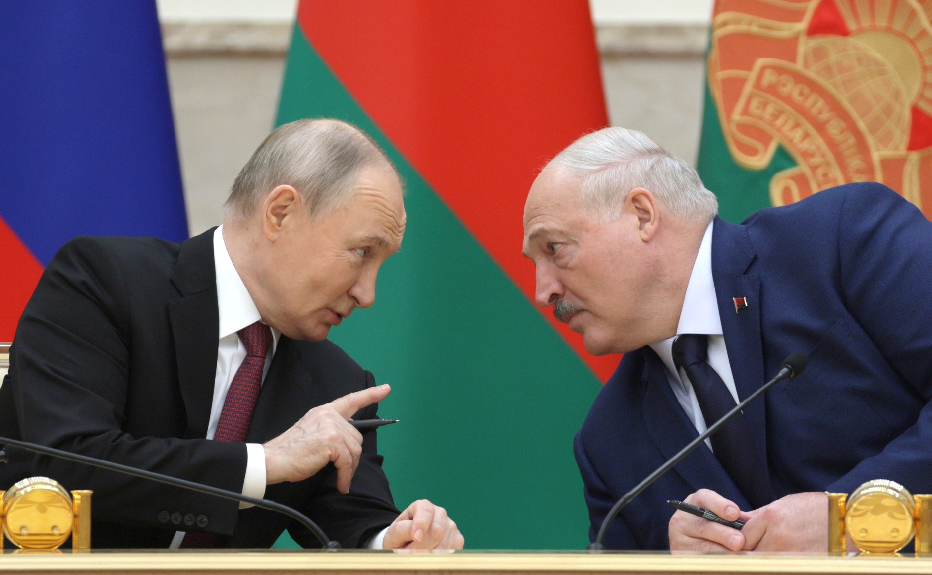 Владимир Путин и Александр Лукашенко (архив)
