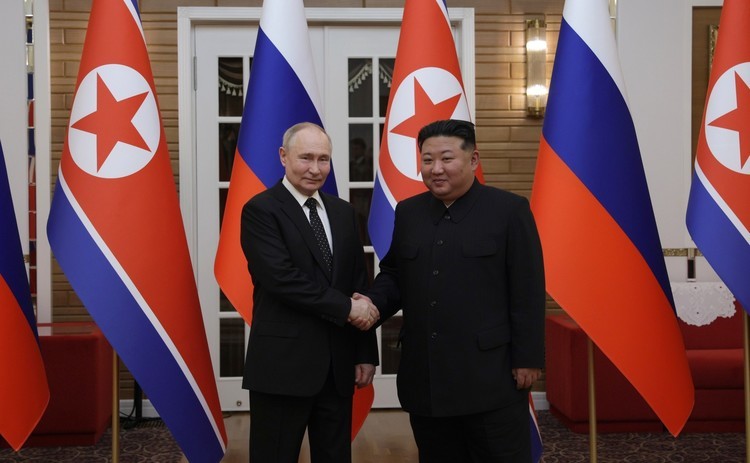 Владимир Путин и Ким Чен Ын
