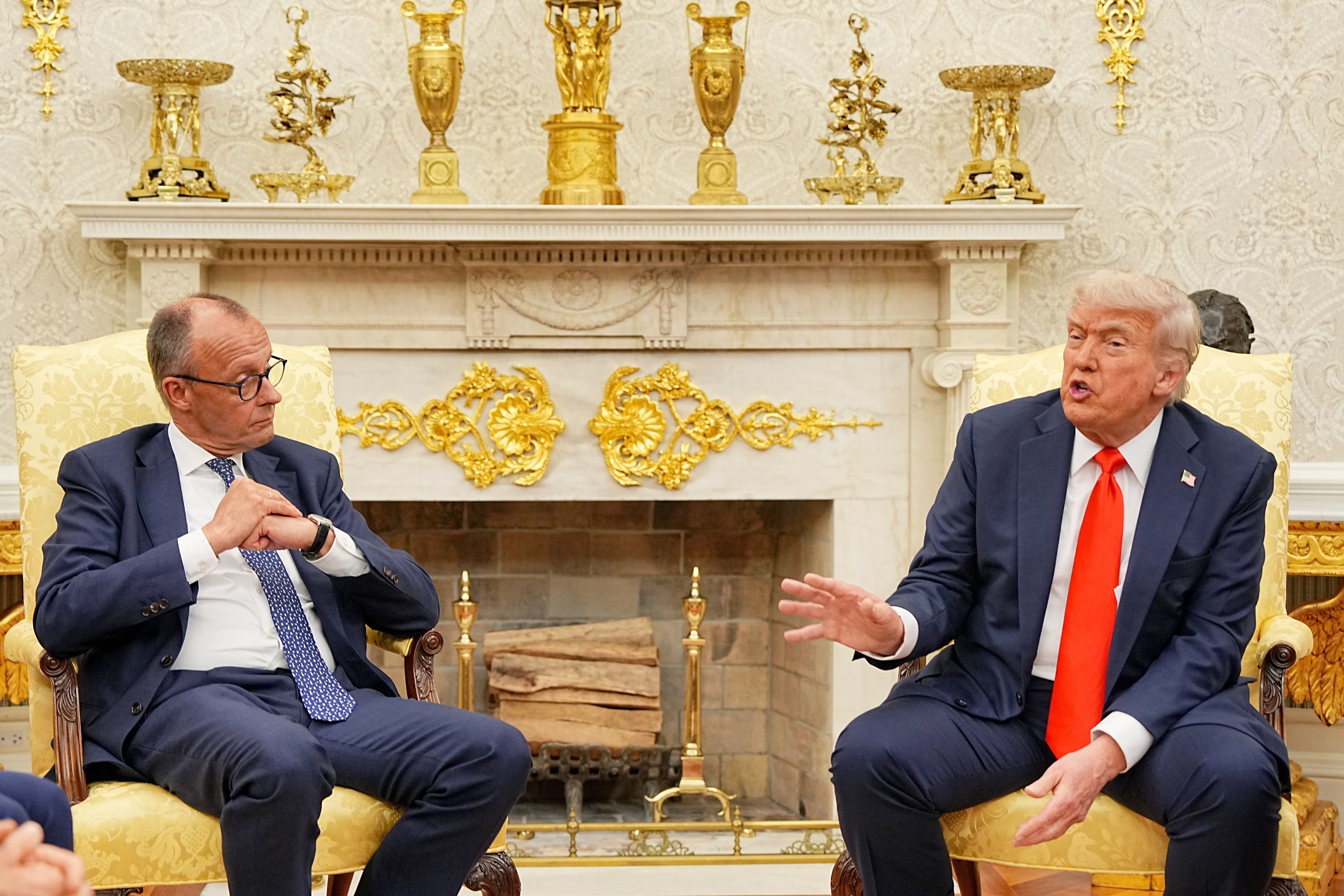 Фридрих Мерц и Дональд Трамп