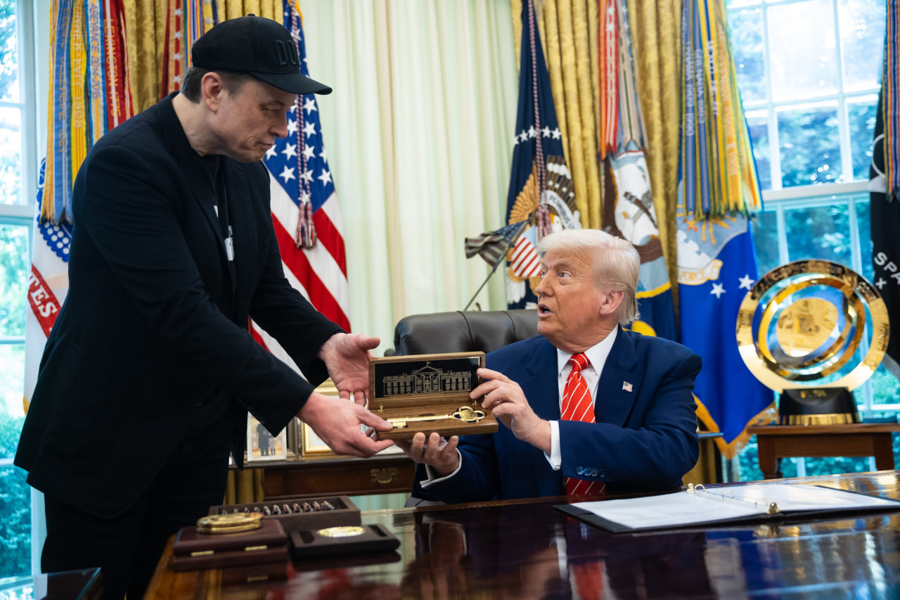 Илон Маск и Дональд Трамп, архив