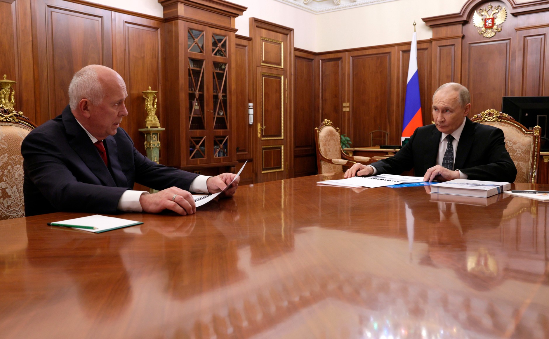 Сергей Чемезов и Владимир Путин