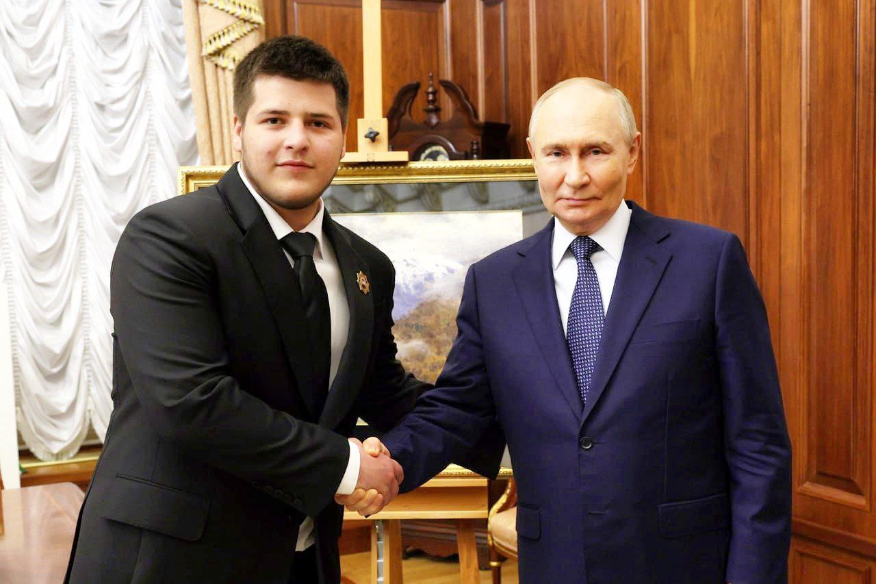 Адам Кадыров и Владимир Путин