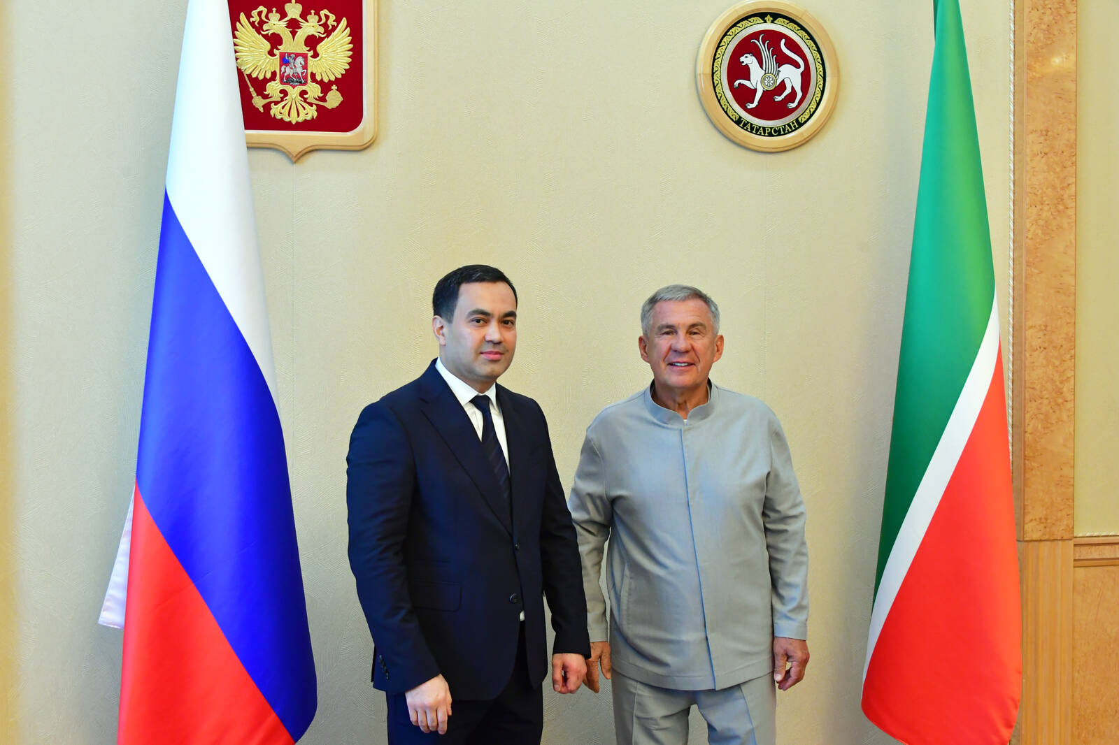 Олимжон Абдуллаев и Рустам Минниханов