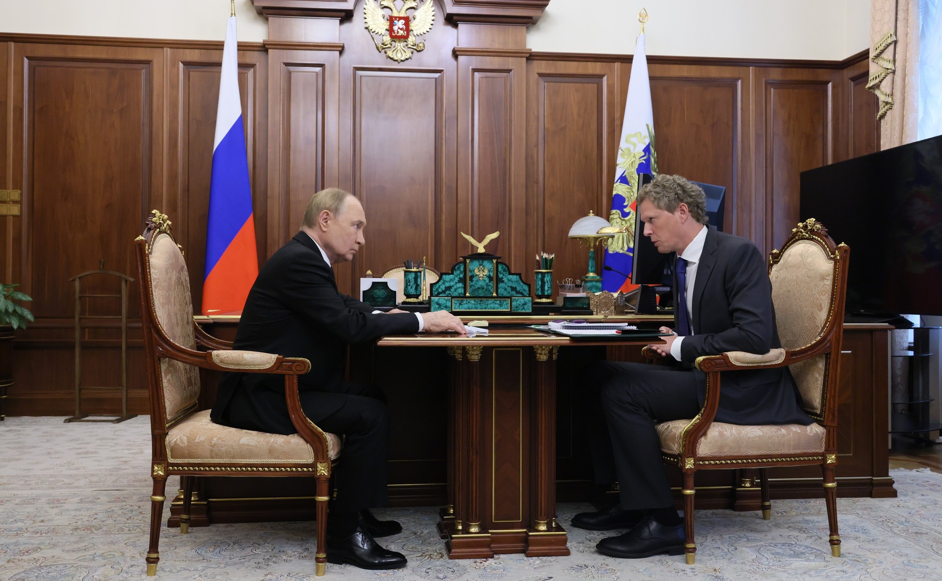 Владимир Путин и Даниил Егоров