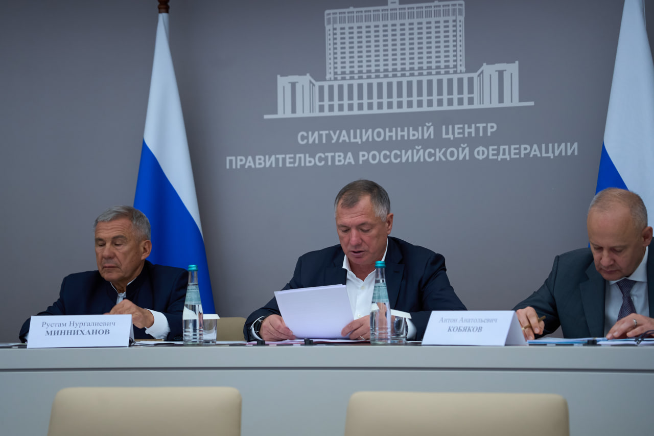 Рустам Минниханов, Марат Хуснуллин и Антон Кобяков