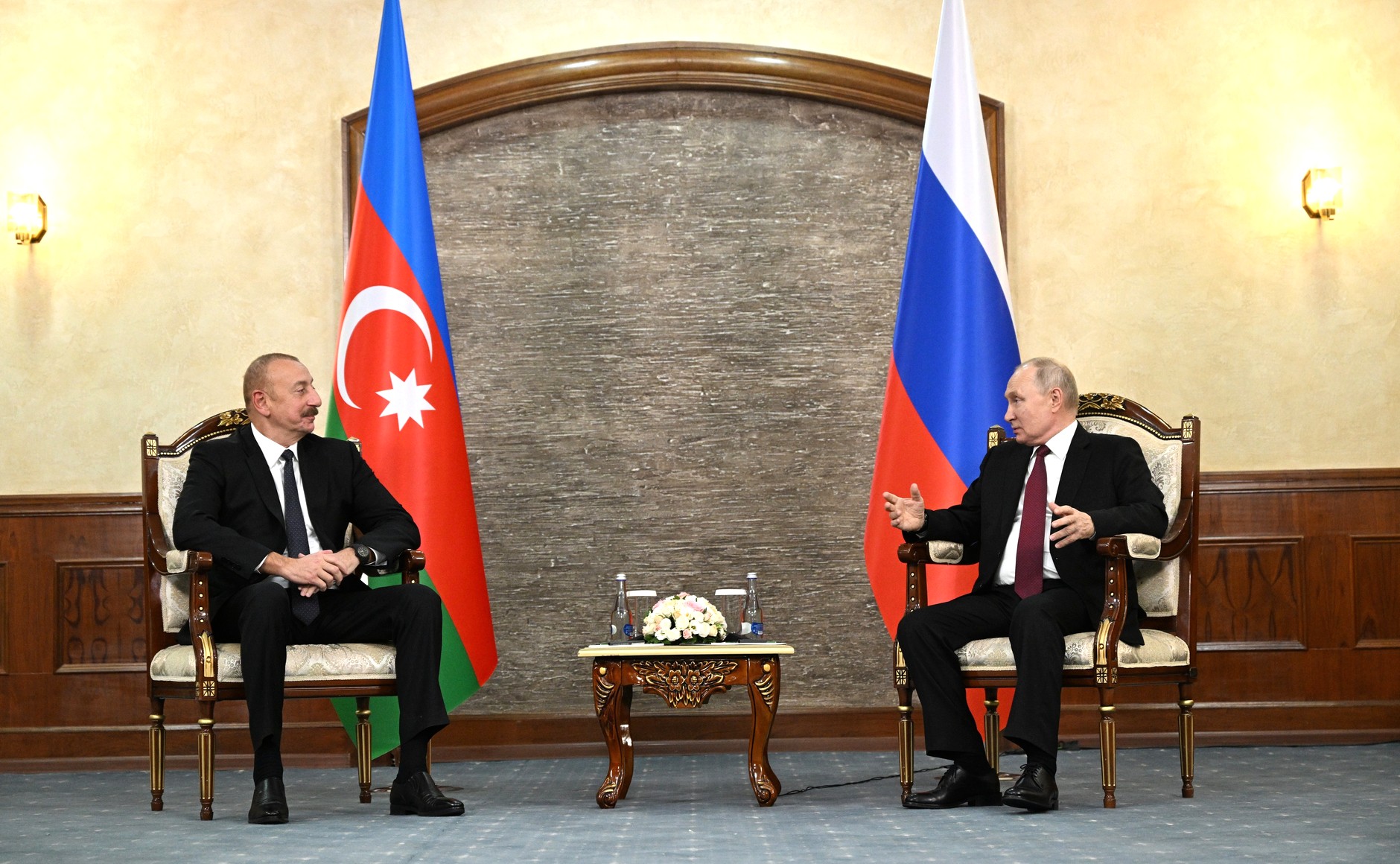 Ильхам Алиев и Владимир Путин