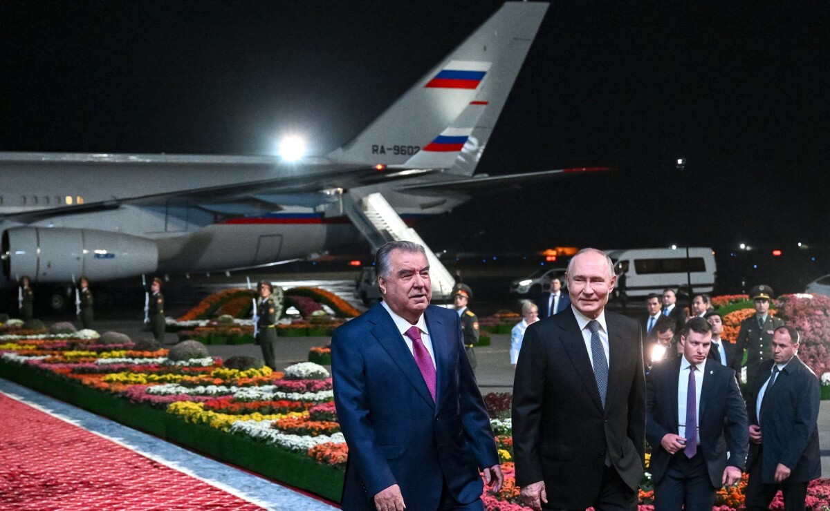 Эмомали Рахмон и Владимир Путин