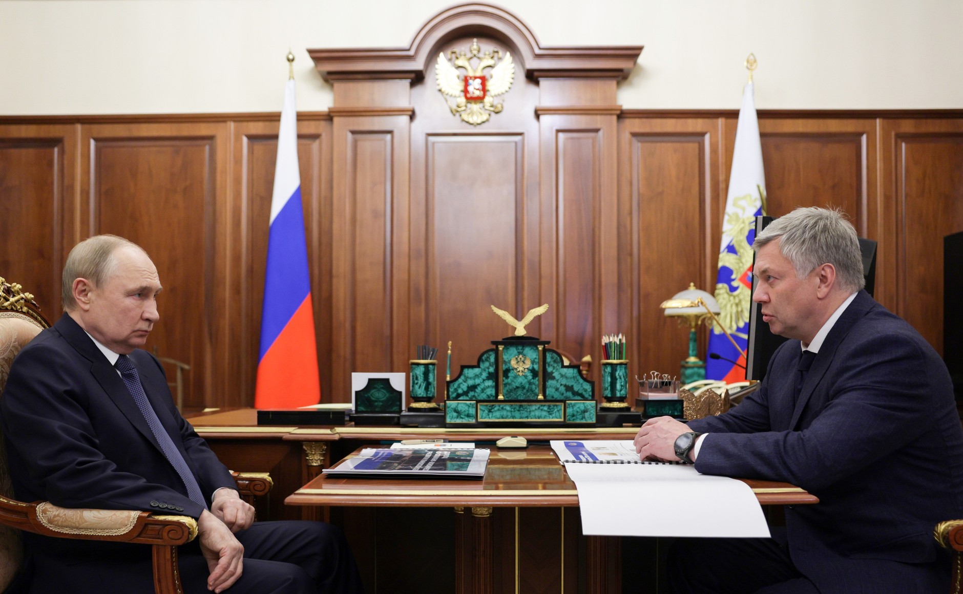 Владимир Путин и Алексей Русских