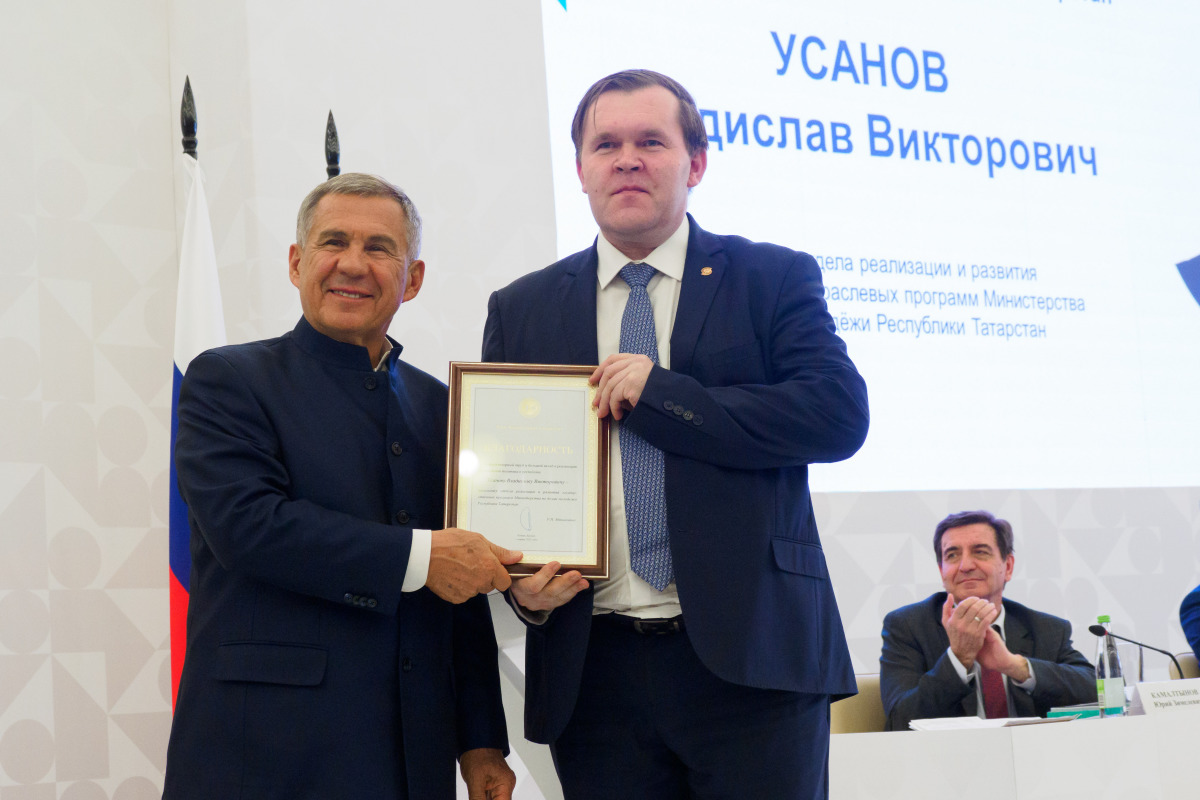 Рустам Минниханов и Владислав Усанов в 2023 году