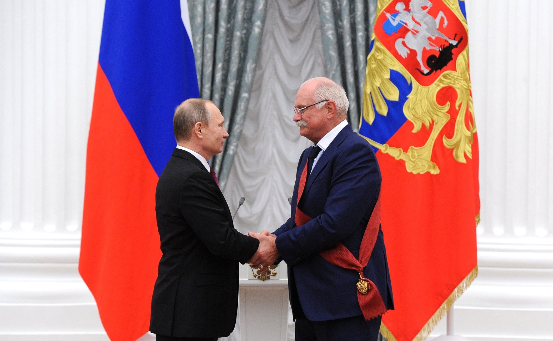 Владимир Путин и Никита Михалков