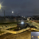 На Вознесенском тракте под Казанью Hyundai влетел в ограждение – пострадали водитель и два пассажира