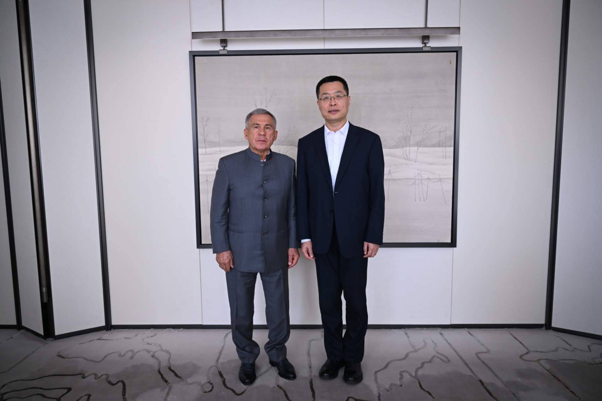 Рустам Минниханов и Лу Шань