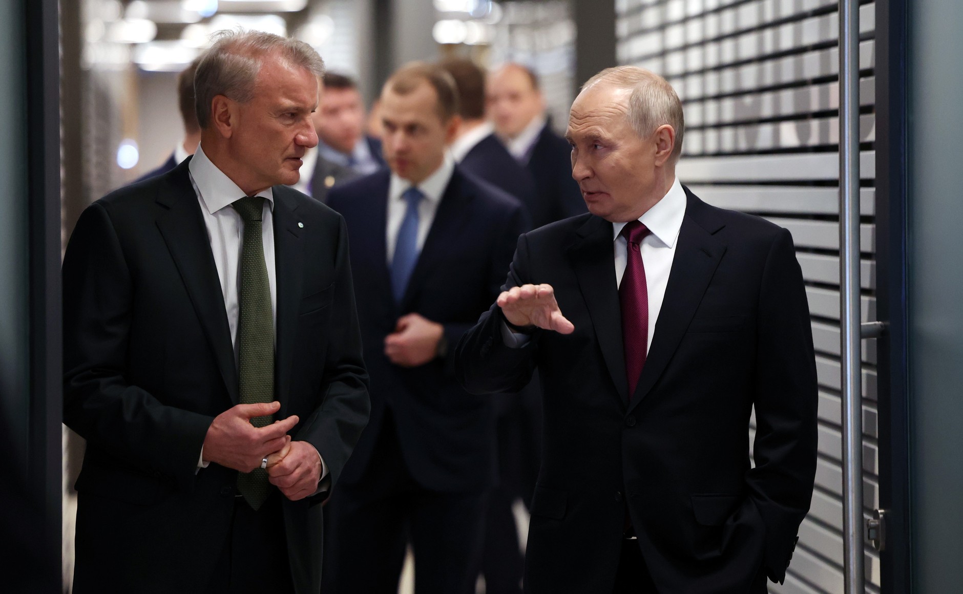 Герман Греф и Владимир Путин