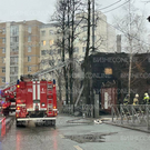 В Казани вспыхнул пожар в доме XIX века на Волкова (фото)
