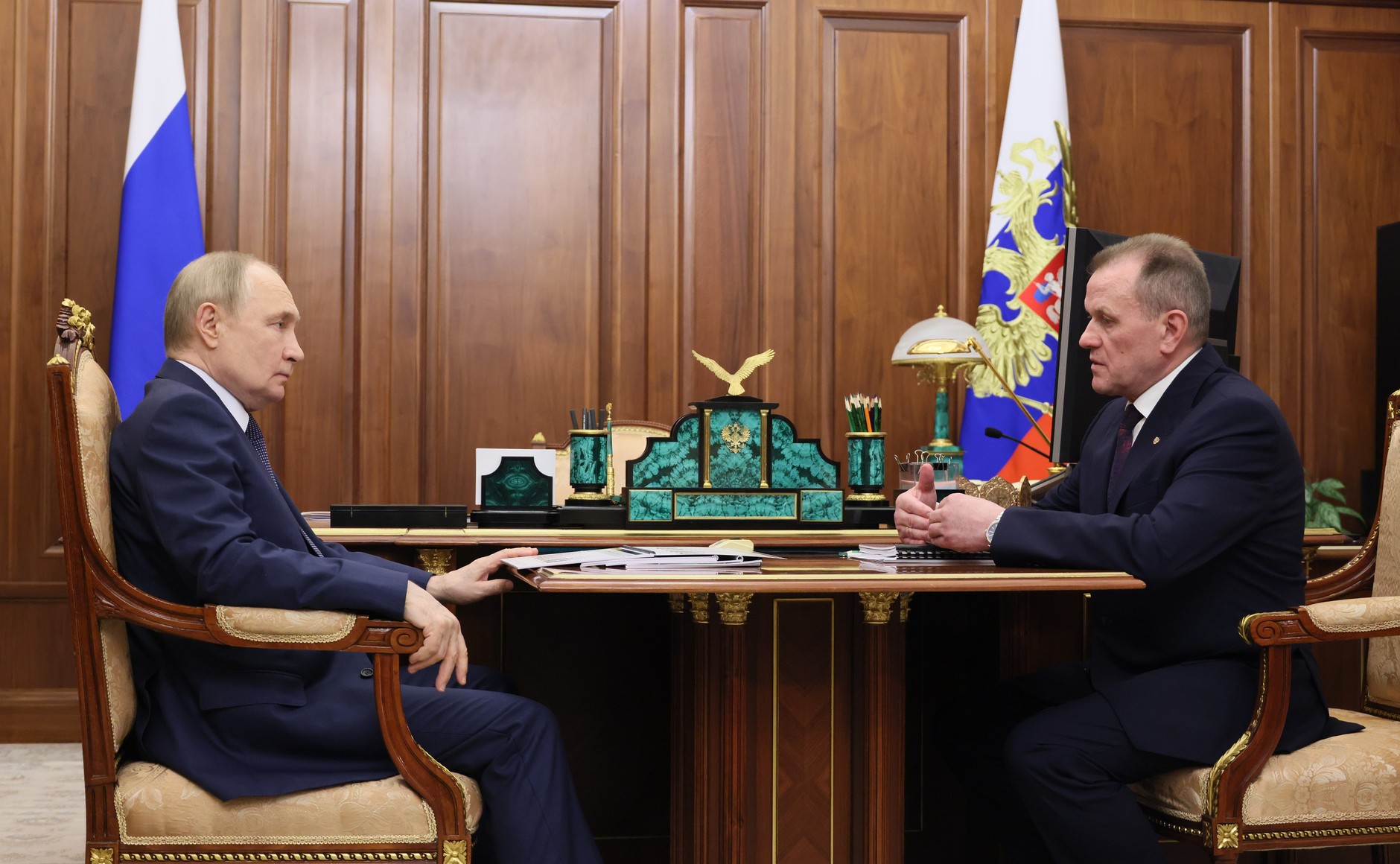 Владимир Путин и Аркадий Гостев