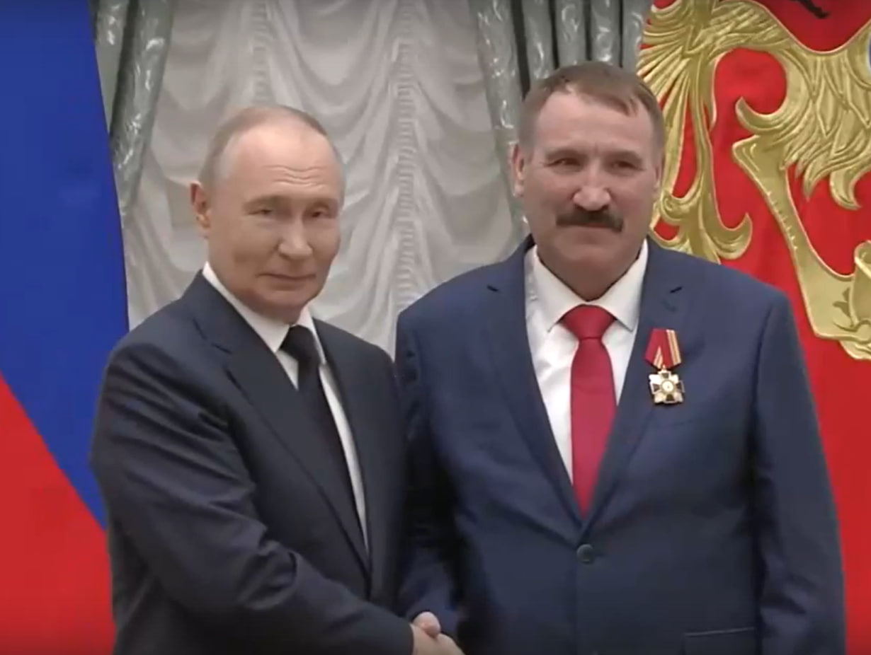 Владимир Путин и Василий Серебрянников