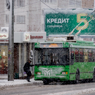 В Казани у остановки «10-й микрорайон» образовалась пробка из троллейбусов