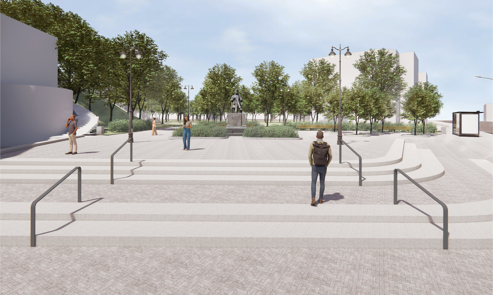 Площадь у памятника Бутлерову