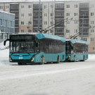 В Казани из-за тяжести снега упала опора – движение троллейбуса № 1 приостановлено