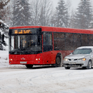 В Казани из-за аномального снегопада три автобуса не вышли на линию