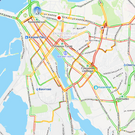 Казань встала в 10-балльных пробках