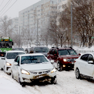 Казань в утренний час пик парализовали многокилометровые пробки