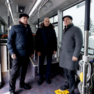 Метшину презентовали новые городские автобусы: «Машинам предстоит проявить себя „в бою“»