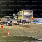 На Оренбургском тракте в Казани столкнулись автобус и два легковых автомобиля