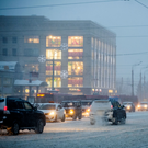 Казань встала в 10-балльных пробках на фоне снегопада