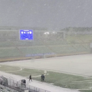 Начало матча «Рубин» — «Динамо» отложили на полчаса из-за снегопада в Каспийске (фото)