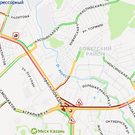 На проспекте Победы в Казани образовалась почти 3-километровая пробка