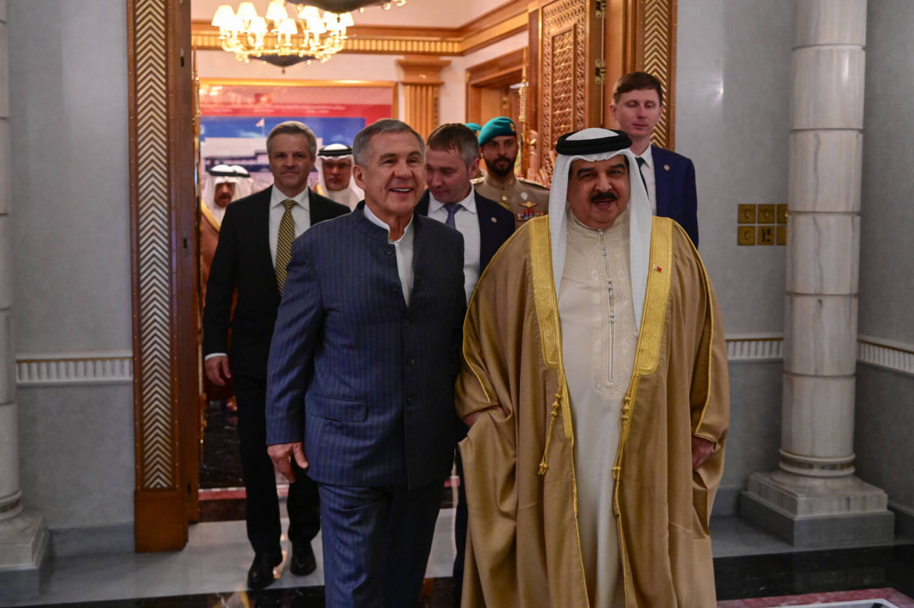 Рустам Минниханов и Хамад ибн Иса Аль Халифа
