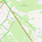 На въезде в Казань через РКБ образовалась пробка в 4 километра из-за ДТП