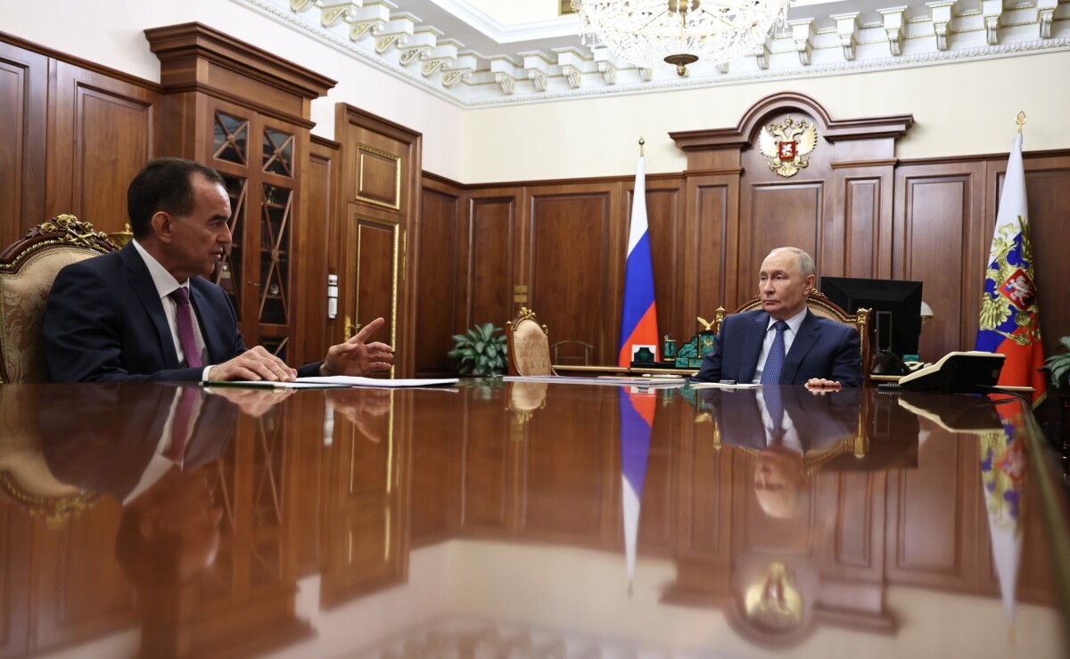 Вениамин Кондратьев и Владимир Путин