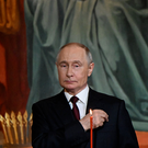 Путин приехал на пасхальное богослужение в храм Христа Спасителя