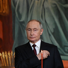 Путин приехал на пасхальное богослужение в храм Христа Спасителя