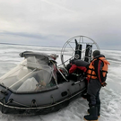 В Татарстане спасли рыбаков, застрявших на аэролодке посреди Камы