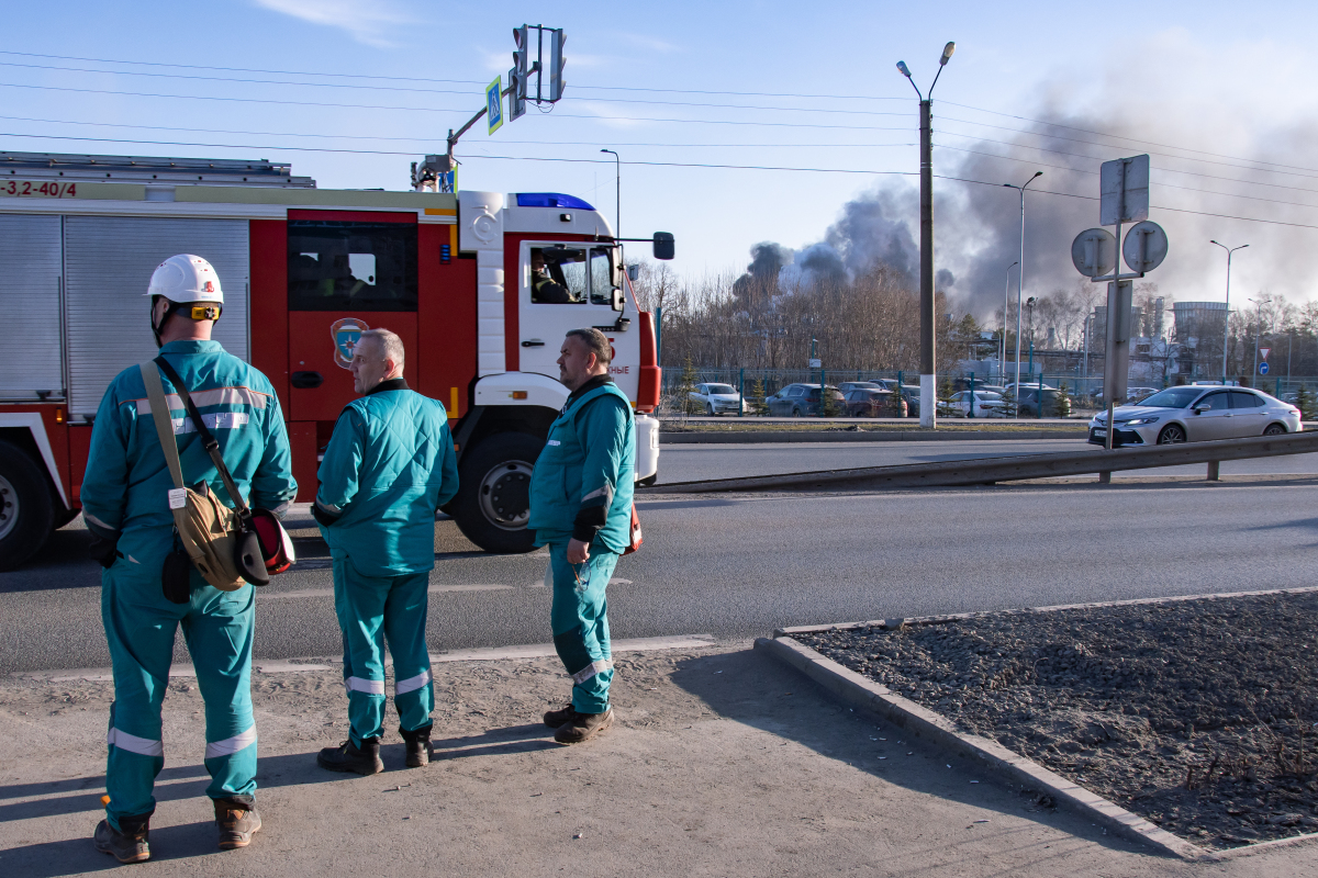 Пожар на НКНХ 31 марта 2026 года