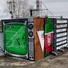 «Рубин» открыл арт-объект в Казани – телевизор, который показывает матч с «Барселоной»