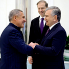 Минниханов встретился с президентом Узбекистана Мирзиёевым