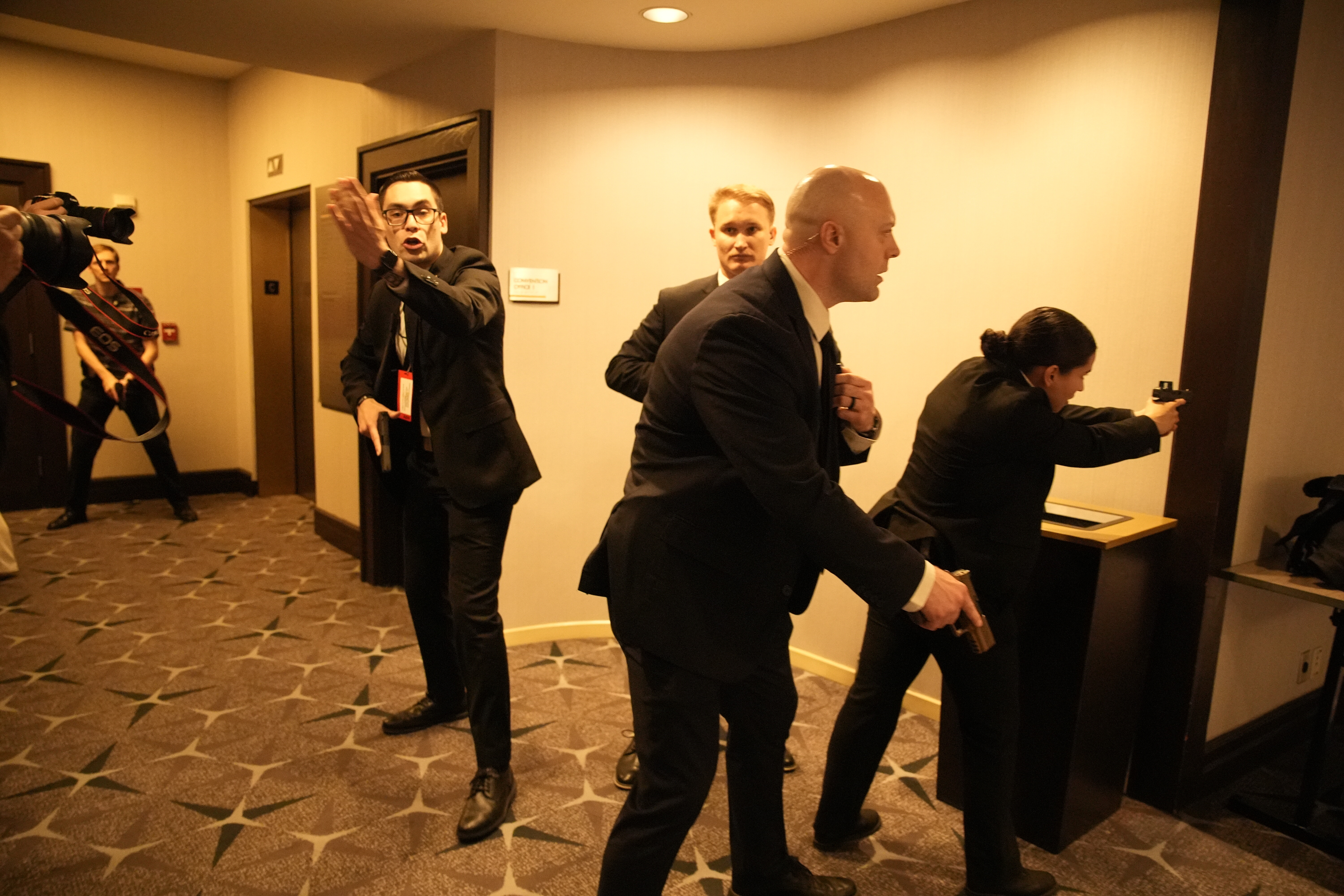 Кадры во время стрельбы